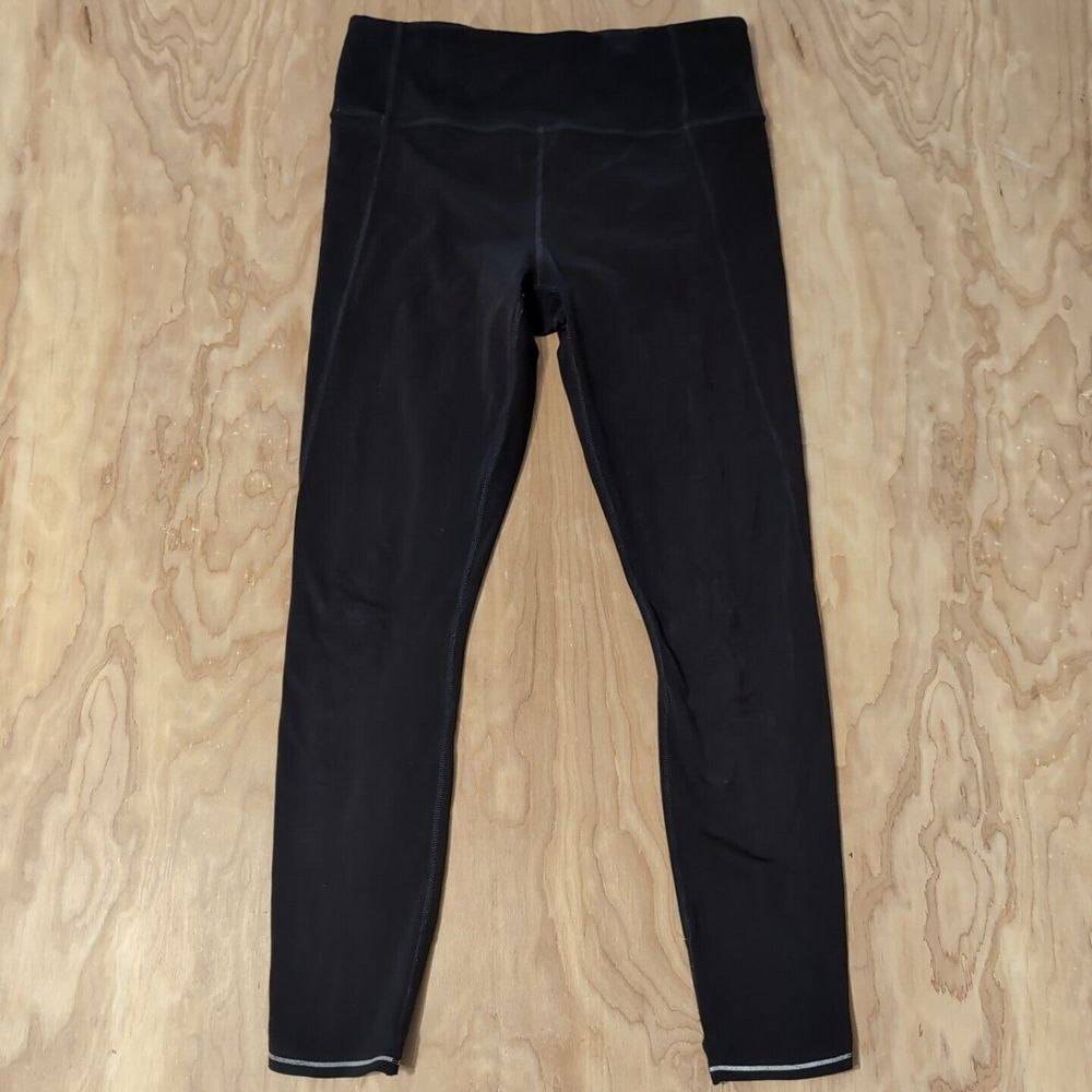 Athleta Womens Size S Black High Rise Metro Leggings Yoga Pants 27x25